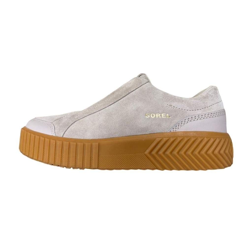 SOREL ONA Ave Low Waterproof Platform Sneakers Cream Size 10.5
